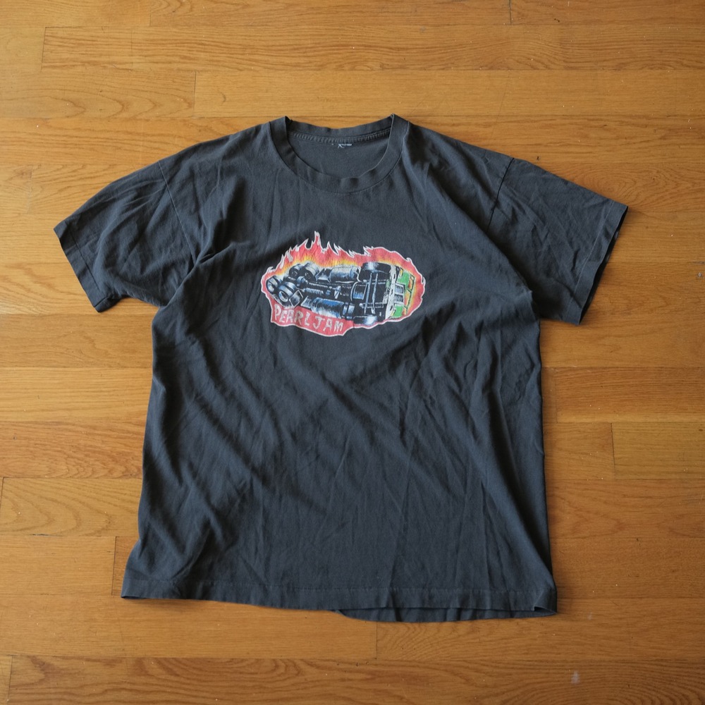 Pearl Jam Nightmare Truck Tee Mens Black Single Stitch 1990s Vintage XL Grunge